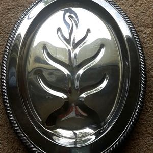 F B Rogers Silver Footed tray